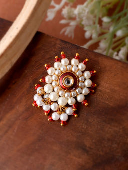 Silvermerc Designs - Pearl Embedded Nose Stud