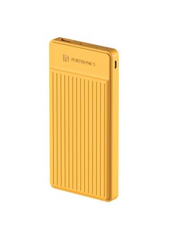 Portronics - Luxcell B12 10000 mAh 12W Power Bank Ultra Slim (Yellow)