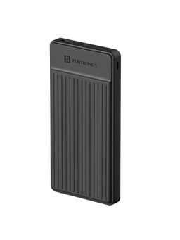 Portronics - Luxcell B12 10000 mAh 12W Power Bank Ultra Slim (Black)