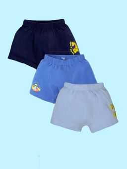 KiddoPanti - Multi-Color Cotton Printed Trunks (Pack of 3)
