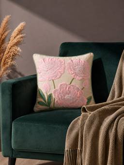 Haus & Kinder - Rose Bower Embroidered Cushion Cover
