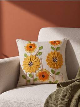 Haus & Kinder - Ochre Spire Embroidered Cushion Cover