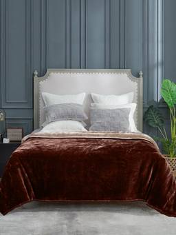 Saral Home - Multi-Colour Winter Mink Soft Double Side Heavy 2 Layer Blanket