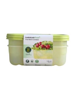 Lock & Lock - Fresh Block 1.3L Food Storage Containers (Pack Of 2)