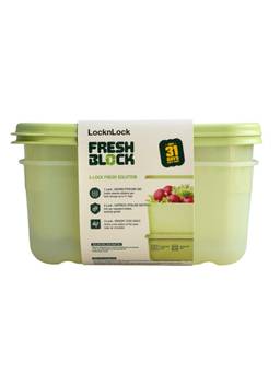 Lock & Lock - Fresh Block 2.2L Food Storage Containers (Pack Of 2)