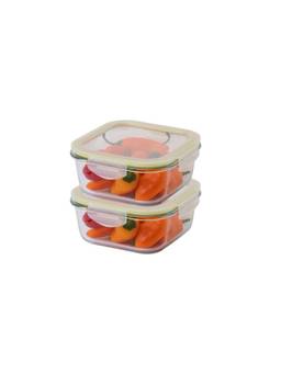 Lock & Lock - Borosilicate Glass Food Storage Containers 800Ml (Pack Of 2)