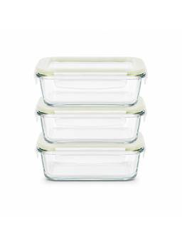 Lock & Lock - Oven Glass Container 400 Ml (Pack Of 3)