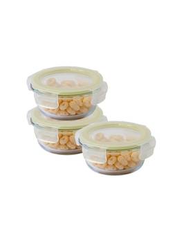 Lock & Lock - Borosilicate Glass Mini Food Storage Containers 215Ml (Pack Of 3)