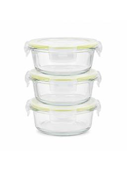 Lock & Lock - Oven Glass Container 370Ml (Pack Of 3)