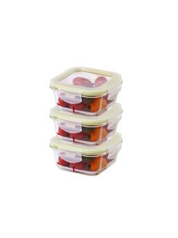 Lock & Lock - Borosilicate Glass Food Storage Containers 310Ml (Pack Of 3)