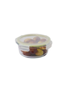 Lock & Lock - 635 Ml Oven-Safe Round Glass Container