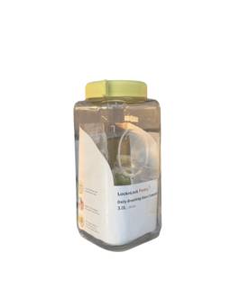 Lock & Lock - 3L Breathing Glass Canister Large Airtight Jar With Gas Release Valve