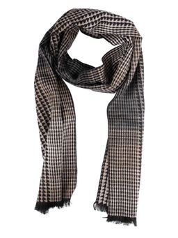 The Tie Hub - Houndstooth Black and Cream Scarf
