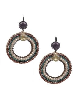 Odette - Women Retro Multicolored Dangler Earrings