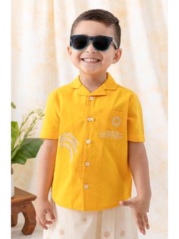 TIBER TABER - Yellow Boys Coconut Tree Shirt