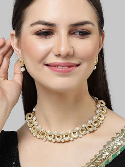 Karatcart - Gold Plated Kundan Classic Necklace for Women