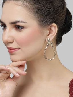 Karatcart - Gold-Plated Drop Earrings for Women