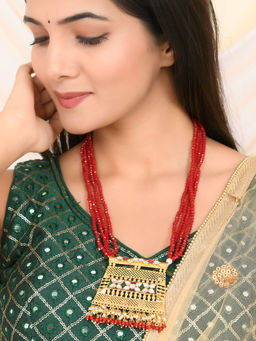 Silvermerc Designs - Red First Beads Necklace