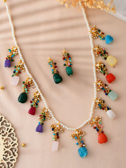 Silvermerc Designs - Vibrant Multicolour Beaded Jewellery Set