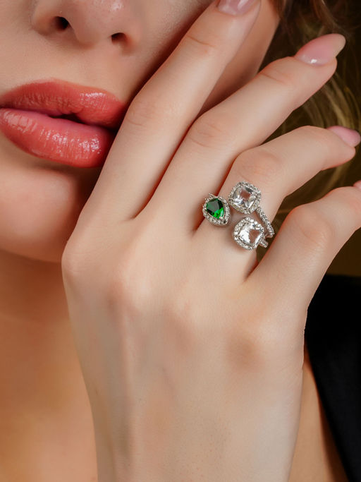 Soraya Luxe 925 Sterling Silver Victorian Splendor Ring
