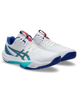 ASICS - SKY ELITE FF 3 Men White & Blue Indoor Badminton Shoes