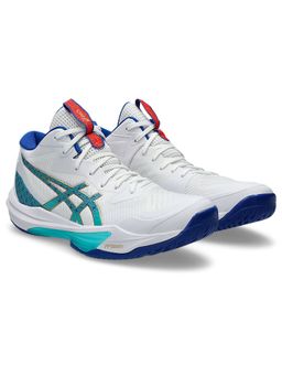 ASICS - SKY ELITE FF MT 3 Men White & Blue Indoor Badminton Shoes