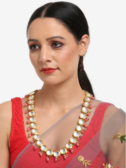 Ruby Raang Studio - Dusk Dew Long Kundan Neckpiece