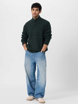 The Souled Store - Originals Cable Knit Sweater Men's Oversized Sweater