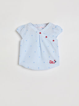 ELLE - Girls Blue Printed Top