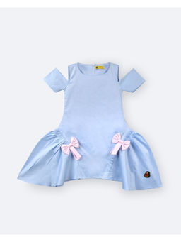 Avokiddos - Girls Blue Cupcake Cuddle Dress