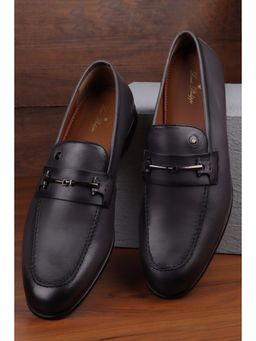 Louis Philippe - Men Purple Leather Loafers
