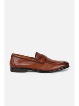 Louis Philippe - Men Brown Leather Loafers