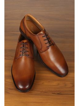 Louis Philippe - Men Brown Leather Derbies