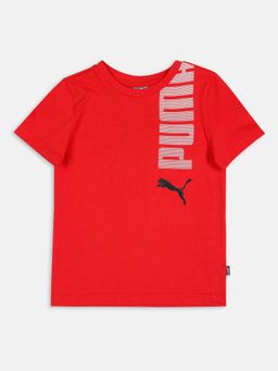 Puma - Essentials Logo Lab Boys Red T-Shirts