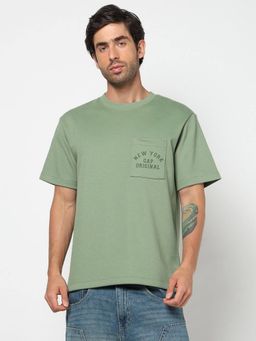 GAP - Green Men Typography Relaxed Fit T-Shirt