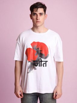 Bene Kleed - Men White Graphic Printed Concert T-shirt