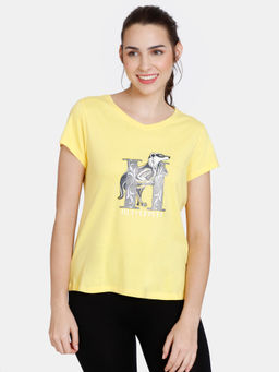 Zivame - Harry Potter Knit Cotton Top - Aspen Gold