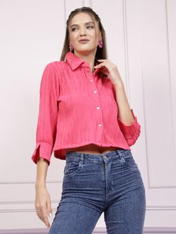 AAREIN - Immutable Textured Pink Style Shirt