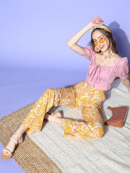 AAREIN - Women Pretty Pink Solid Bustier Crop Top