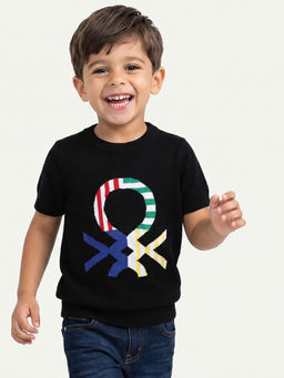 United Colors of Benetton - Regular Fit Crew Neck Print Sweater