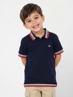 United Colors of Benetton - Regular Fit Collar Neck Solid Polo T-Shirt