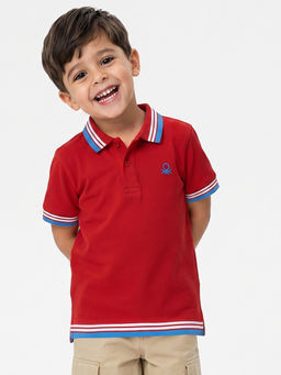 United Colors of Benetton - Regular Fit Collar Neck Solid Polo T-Shirt