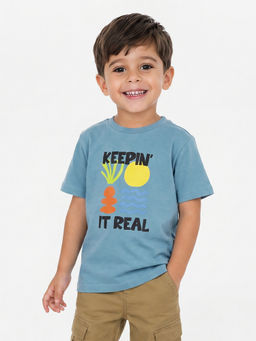 United Colors of Benetton - Relaxed Fit Crew Neck Print T-Shirt