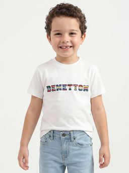 United Colors of Benetton - Regular Fit Crew Neck Typography T-Shirt