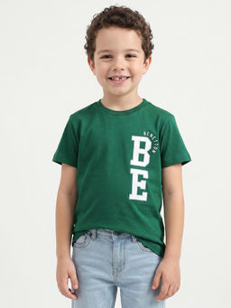 United Colors of Benetton - Regular Fit Crew Neck Typography T-Shirt