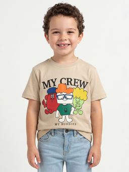 United Colors of Benetton - Relaxed Fit Crew Neck Print T-Shirt