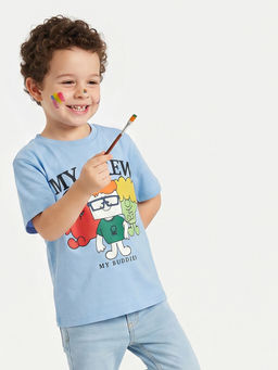 United Colors of Benetton - Relaxed Fit Crew Neck Print T-Shirt