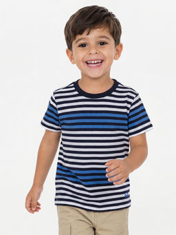 United Colors of Benetton - Regular Fit Crew Neck Striped T-Shirt