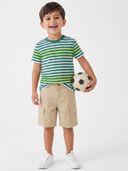 United Colors of Benetton - Regular Fit Crew Neck Striped T-Shirt