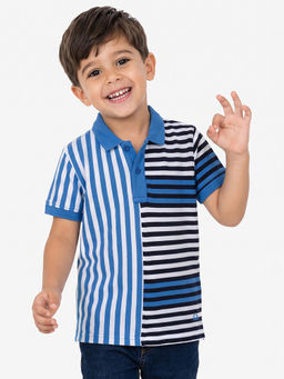 United Colors of Benetton - Regular Fit Collar Neck Striped Polo T-Shirt